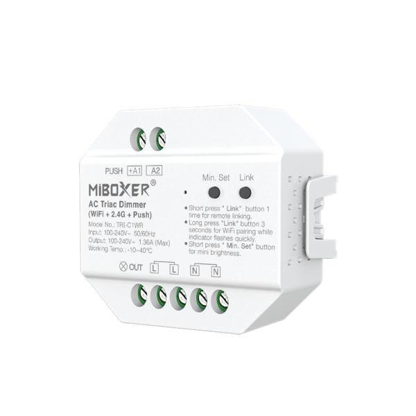 <b>TRI-C1WR </b><br />AC Triac Dimmer (WiFi+2.4G+Push) - Image 3