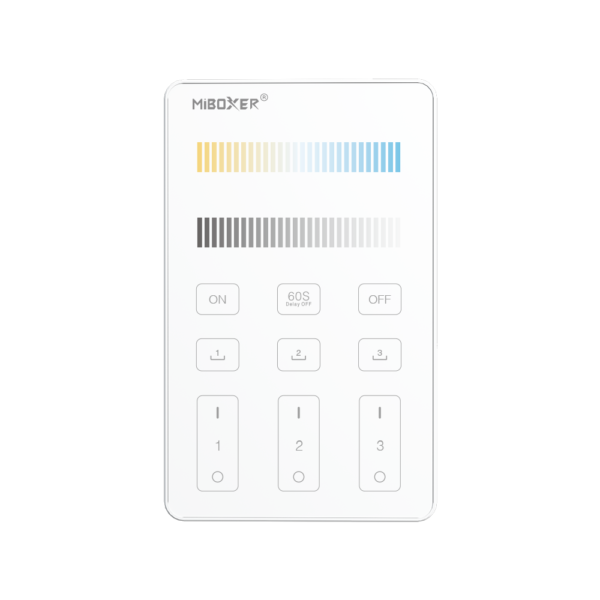 <b>U2 </b><br />3-Zone Panel Remote (Color Temperature)