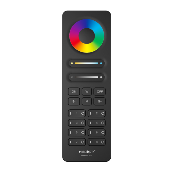 <b>C8 </b><br />8-Zone RGB+CCT Remote