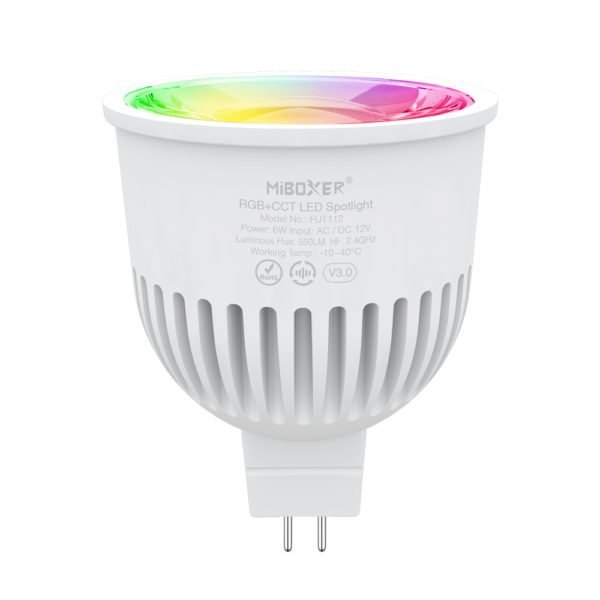 <b>FUT112 </b><br />6W MR16 RGB+CCT LED Spotlight (2.4G) - Image 2