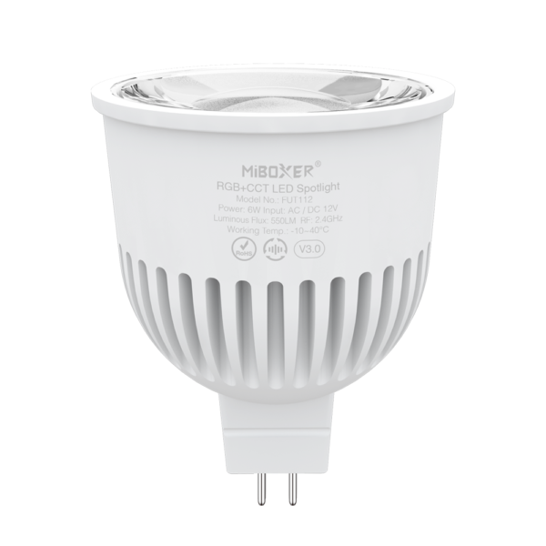 <b>FUT112 </b><br />6W MR16 RGB+CCT LED Spotlight (2.4G)