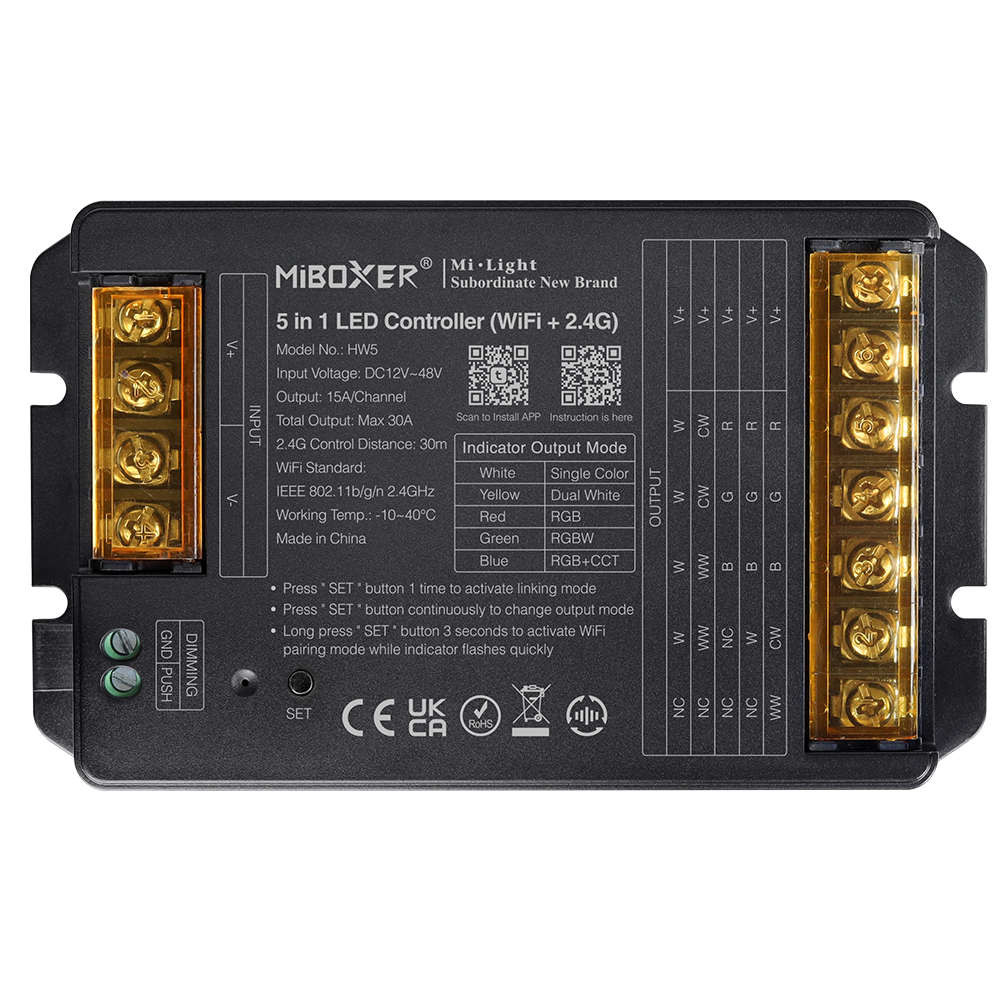 Contrôleur LED Télécommande RF Contrôleur sans fil Musique 5