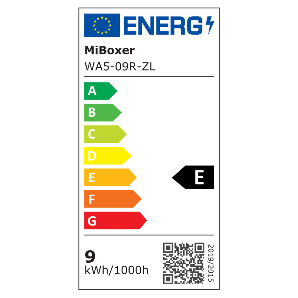 MiBoxer Wandlampe rund 9W 24V RGB+CCT Zigbee WA5-09R-ZL