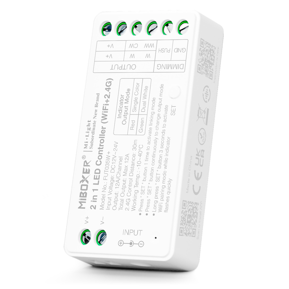 dateret verden Ydmyg FUT035W+ 2 in 1 LED Strip Controller (WiFi+2.4G) - MiBoxer